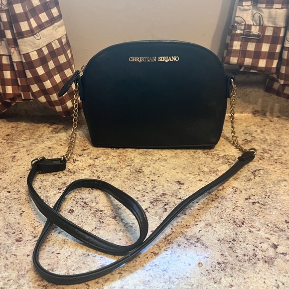 Christian Siriano for Payless crossbody shoulder bag. Black and White - Picture 2 of 13